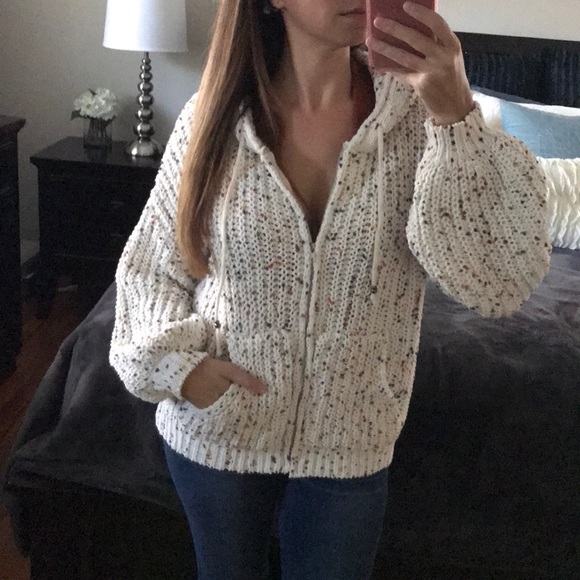 ❄️LAST1️⃣🆕Chenille Confetti Zip Front Hoodie - Picture 8 of 8